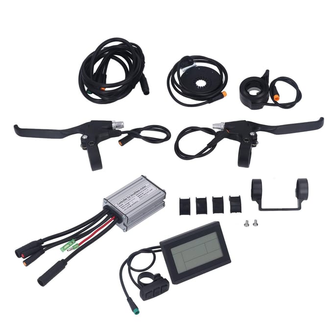 15A Elektrische Fiets Motor Controller Waterdicht LCD3 Paneel Meter Elektrische Fiets Controller black