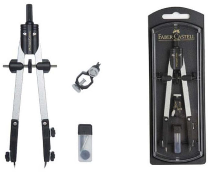 Kompas Faber-Castell 32722-8 Zwart