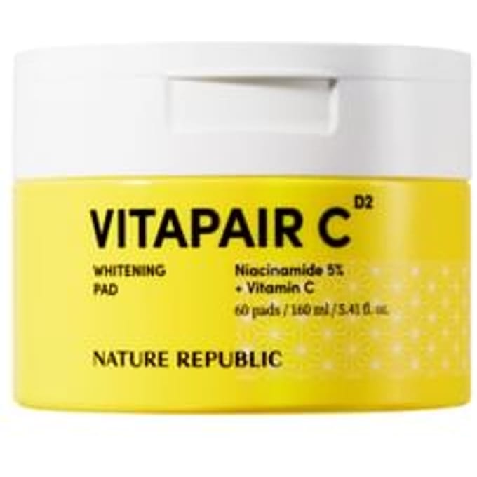 Nature Republic Vitapair C Pad Éclaircissant 60 Feuilles yellow