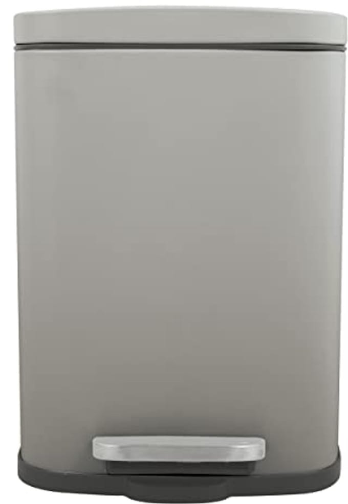 Compacte Beige Pedaalemmer van Staal voor Badkamer - 5 Liter