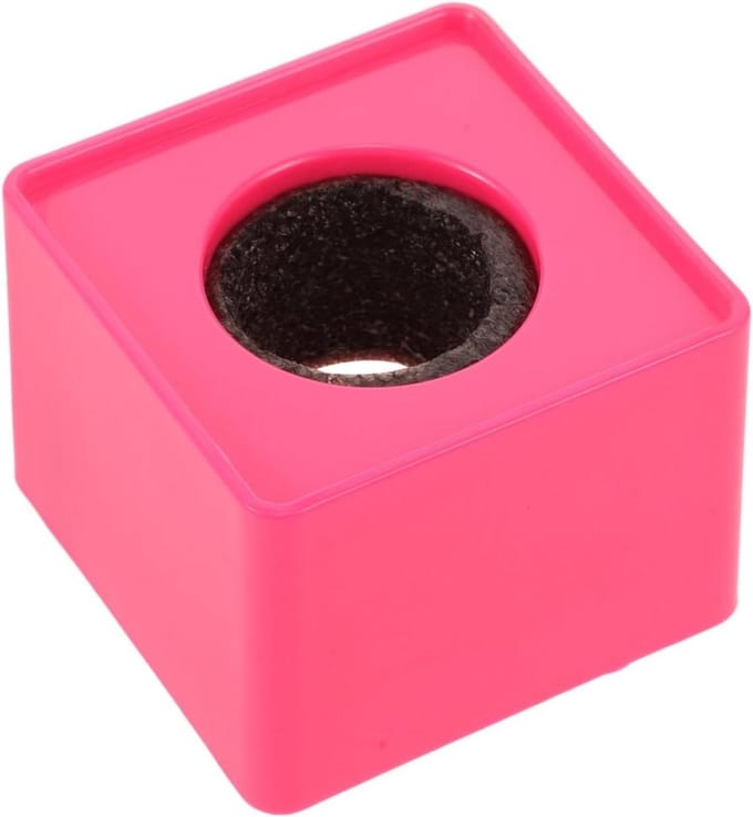 Microfoon Station - Logo Houder - Kinderpret - Kindgericht Ontwerp - 7 x 7 x 5 cm - Rood