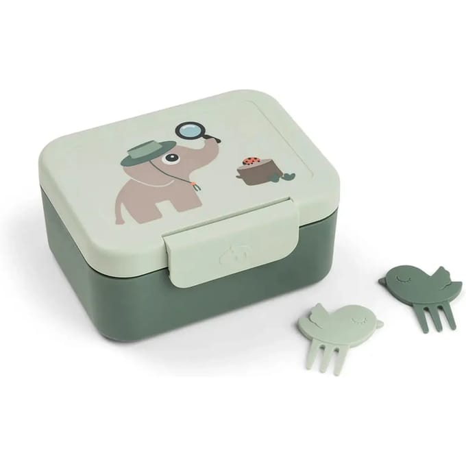 Done By Deer Lunchbox met Snackprikkers - Tiny Trails - Green