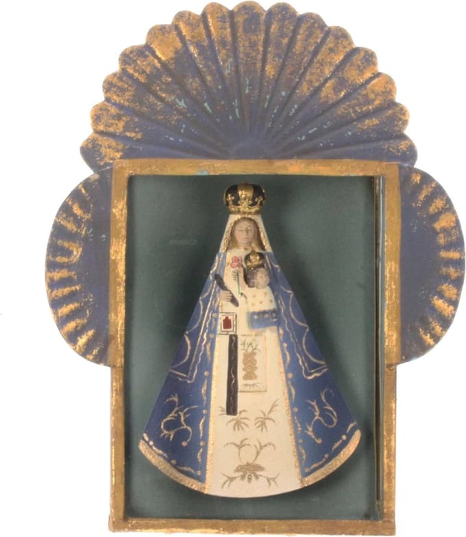 La virgen Dela Merced in lijst 18,75x5x23,75 cm
