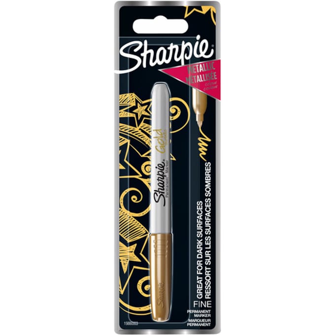 Sharpie Metallic permanentmarkers | Fijne punt | Goudkleurig | 1 stuk