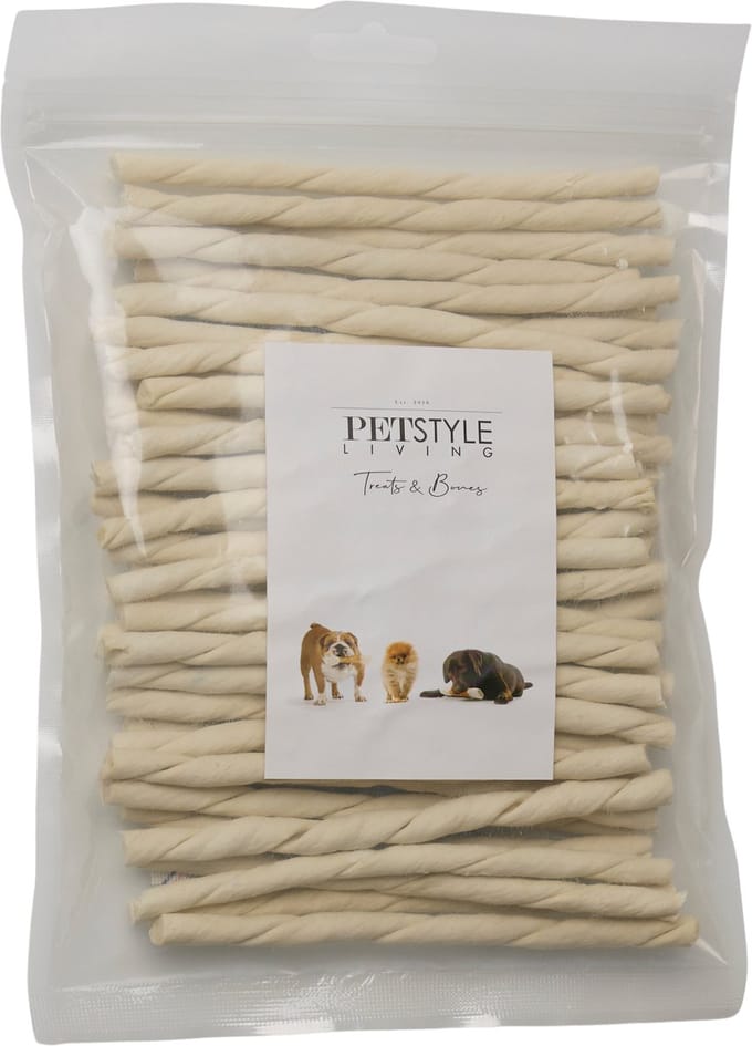 Petstyle Living Gedraaide Sticks Collageen - Hondensnacks - 12,5cm - 50 Stuks