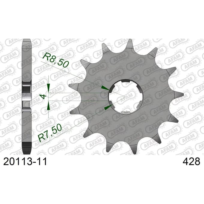 Tandwiel Afam 428 11 dents