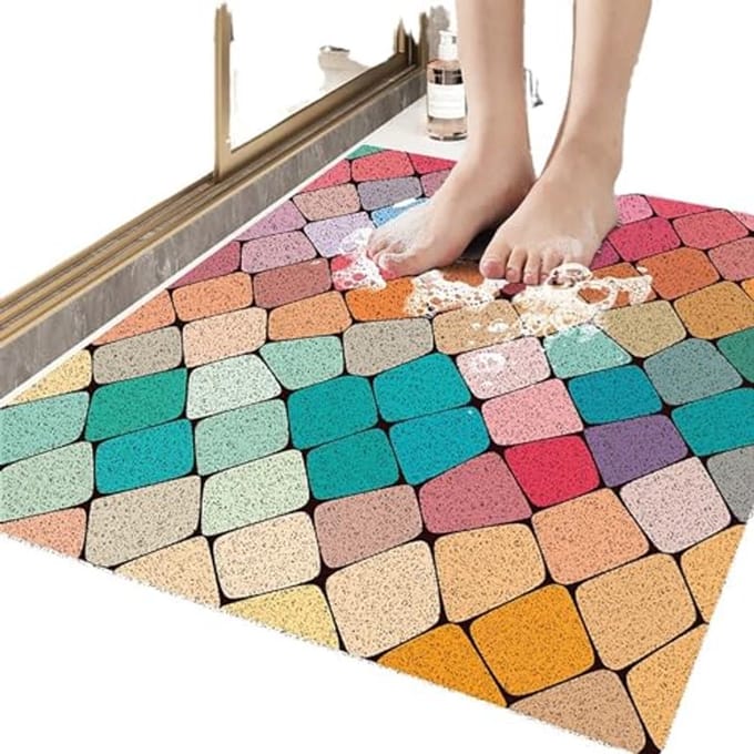 Douchemat - Antislip mat - Veilig douchen - Zachte massage - 45 x 75 cm - A