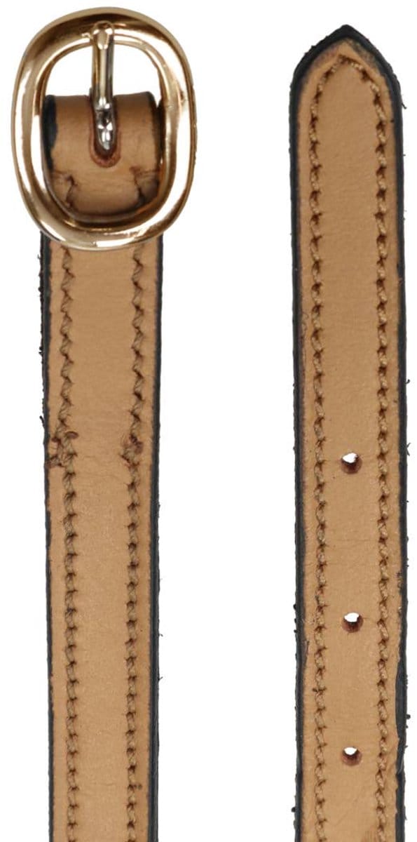 Epplejeck Sporenriemen Epplejeck Luxe Leer Middenbruin-goud