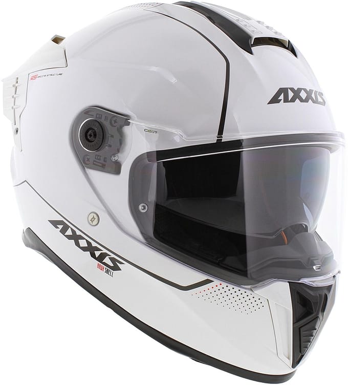 Axxis Hawk SV Evo Integraal helm solid glans parel wit M