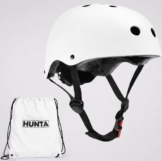 Kinderhelm - Fietshelm & Skatehelm - Wit - Maat S (48-53 cm)