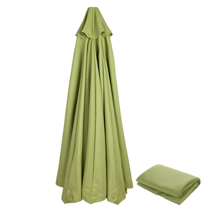 Vervangend Parasoldoek Buiten Zonnescherm Waterdicht Polyester voor Parasolframe met 2,7m Spaken Type 5 beige
