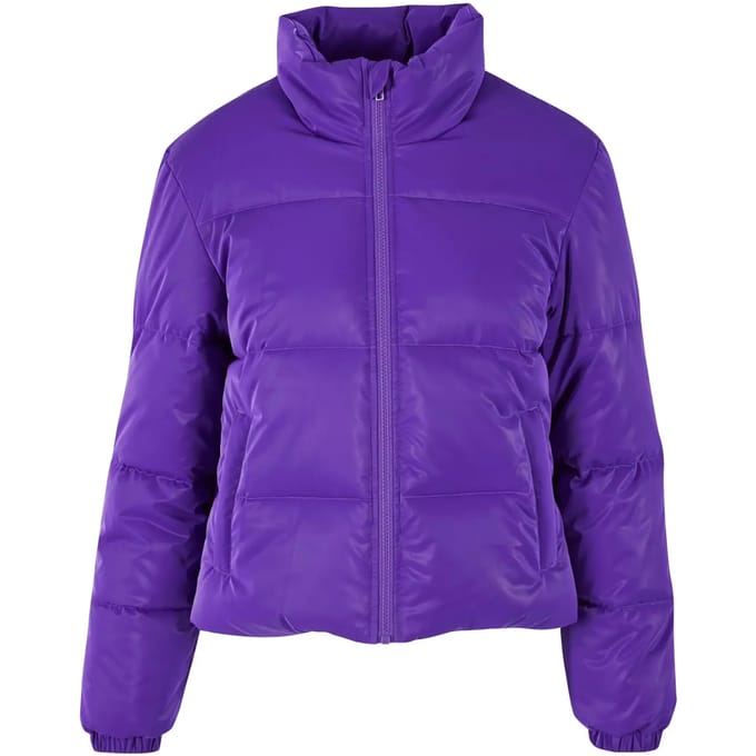 Urban Classics - Shark Skin Gewatteerd jack - S - Paars