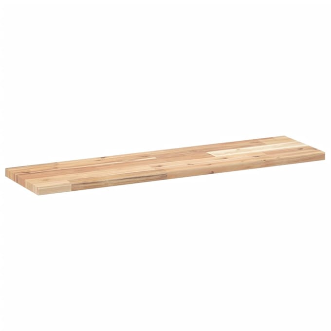 vidaXL - Wandschap - zwevend - 100x20x2 - cm - onbehandeld - massief - acaciahout