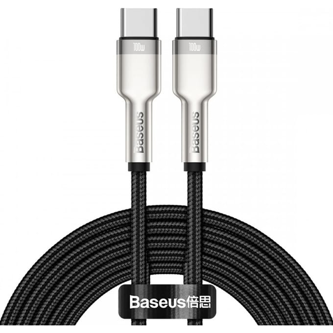 Baseus Cafule Series USB-C naar USB-C kabel - Metaal - 100 Watt - 2 meter - Zwart