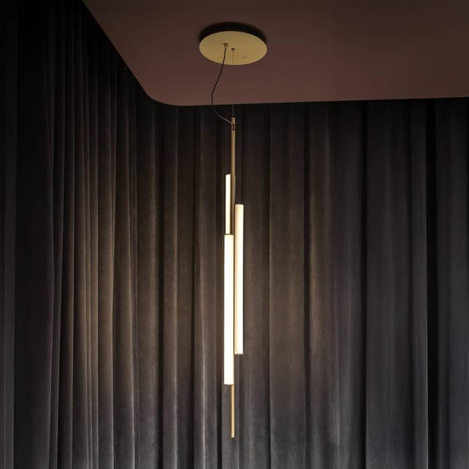 MARSET LED hanglamp Ambrosia 130 w/plug-in 3000K goudkleurig