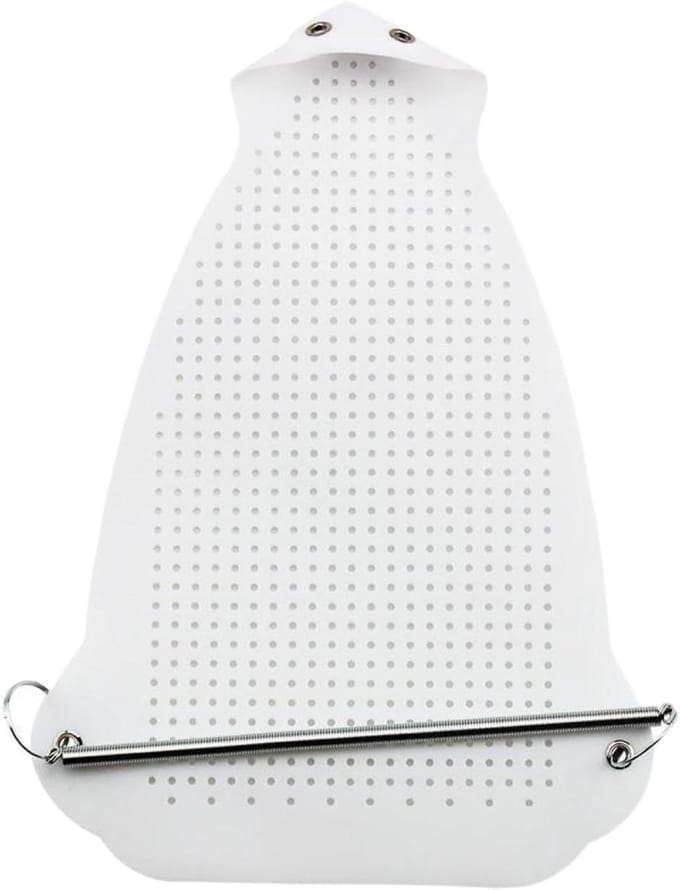 Strijkijzer beschermer - Strijkdoek hittepad - Kleding pers - Schroeivrij strijken - 23x15.5 cm - Grijs