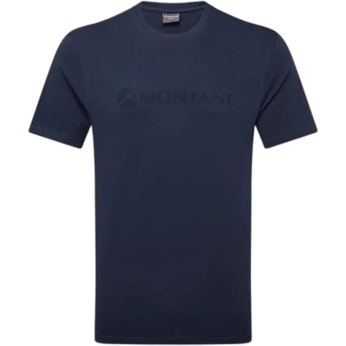 Montane Mono Logo T-shirt Met Korte Mouwen Blauw S Man