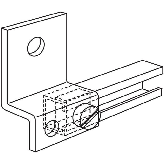 Eaton C-Profiel Wandbevestigingsbeugel 85x23mm - 1042705
