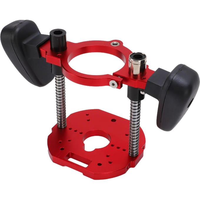 Base de levage pour défonceuse 63.5 65mm Serrage Course 40mm Alliage d'Aluminium Système de levage pour table de défonceuse Base avec poignée pour