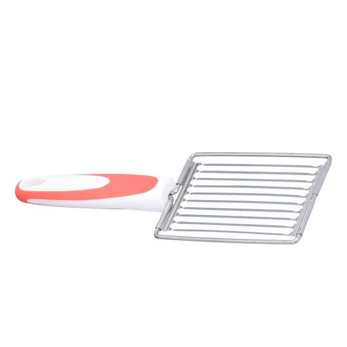 Lunchvlees Snijder Roestvrij Staal Tomaat Ham Fruit Snijmes met Anti-Slip Handvat(Oranje ) oranje
