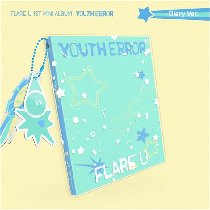 FLARE U – 1e Mini Album YOUTH ERROR (Dagboek Ver.) 1pcs white