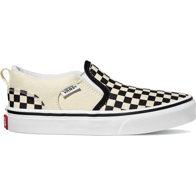 VANS YT Asher (CHECKERS) BLACK - NATURAL - Sneakers - Unisex