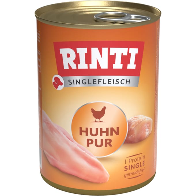 Rinti - Enkelvoudig vlees 12x400g - Puur kip