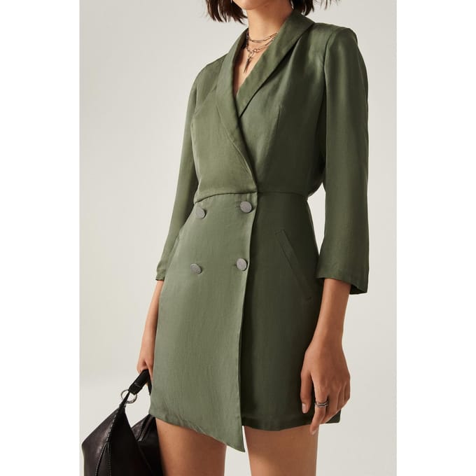 BA&SH Robe Arya Kaki Taglia: L | Abiti in T-Shirt Outlet | Donna