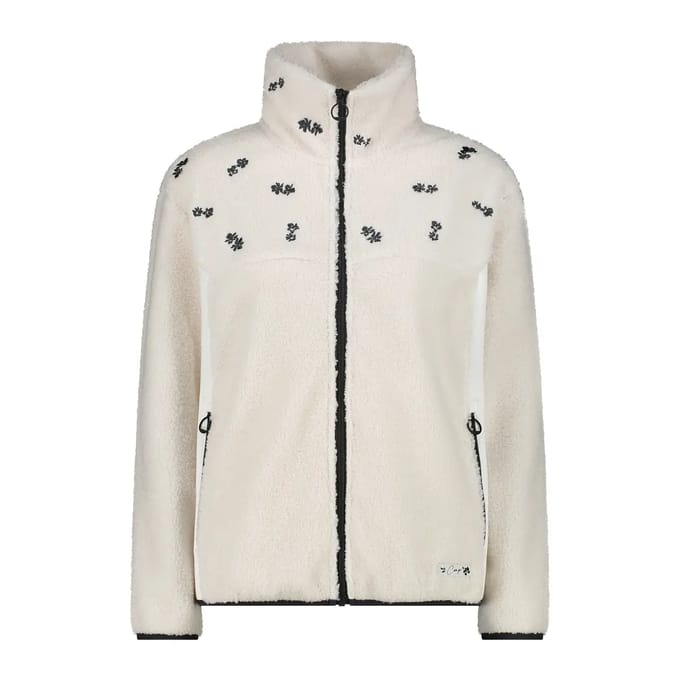 Dames fleece met nepbont CMP