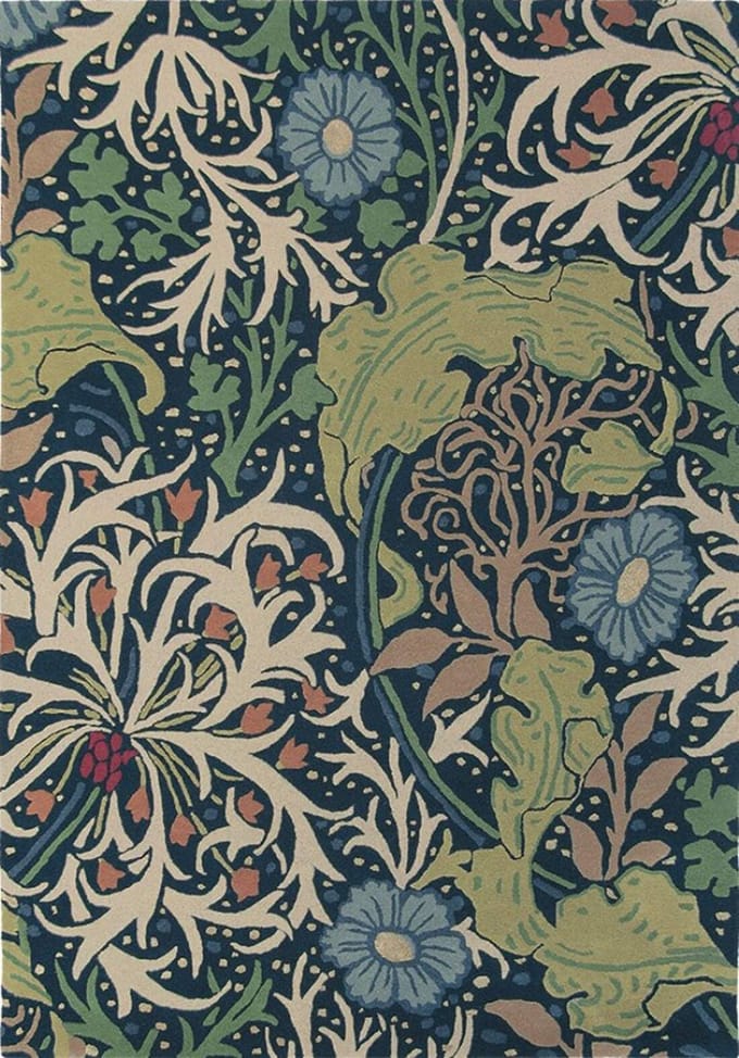 Morris & Co Seaweed Ink 28008 - 200 x 280 cm