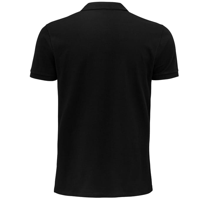 SOLS Heren Planet Pique Organisch Poloshirt (Zwart)
