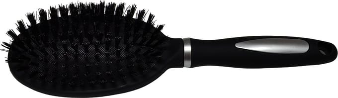 Rojafit Pneumatische Haarborstel - Mixed Bristle - Ovaal - 24 cm. - Zilver