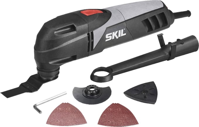 SKIL Oscillerende Multitool 250W - Multi tool set - Met Zaagbladen, Schuurpapier & Stofzuigeradapter - Variabele Snelheid - Skil 1475 AA