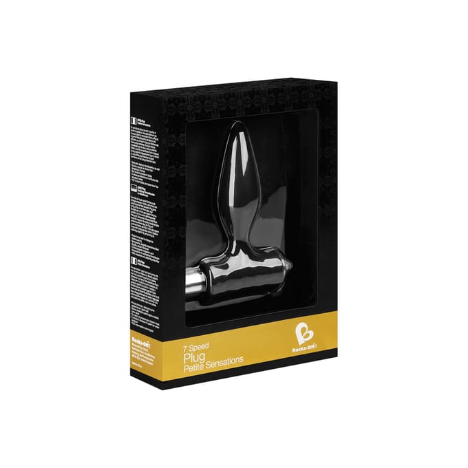 Rocks-off - Petite Sensations Vibrerende Buttplug - Zwart