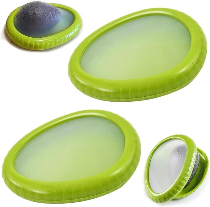 herbruikbare avocado-doos, siliconen vershoudcontainer, antioxidant, voedselcontainer voor avocado's en fruit, om levensmiddelen vers te houden (groen)