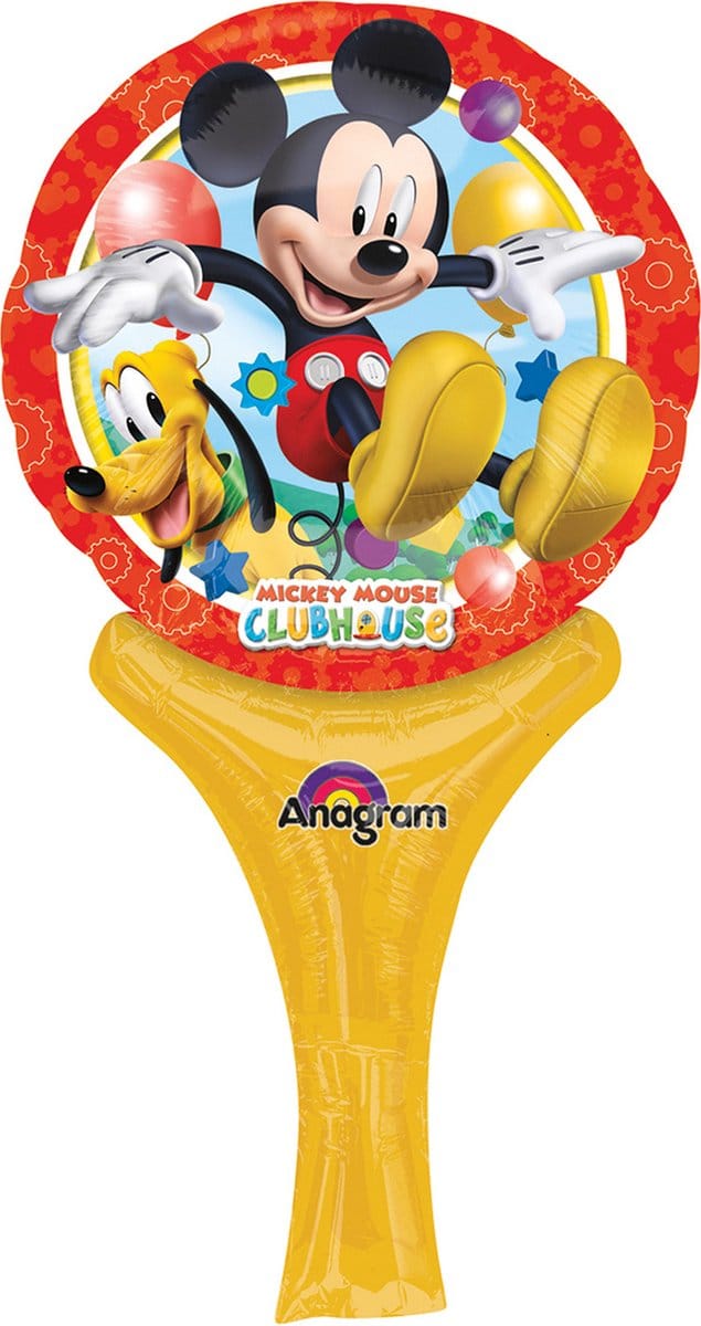 Mickey Mouse Ballon met handvat 30x15cm