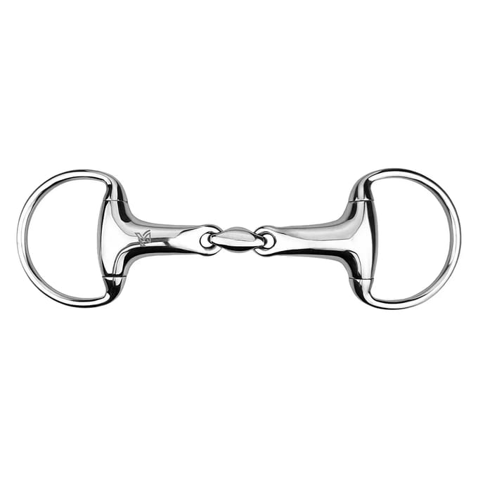 Mors 2 ringen voor holle paard in olijf, met dubbele kromming York