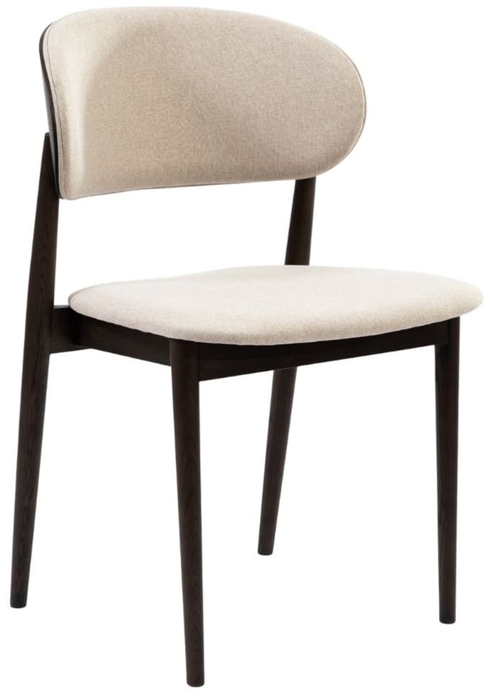 Bronx71® Eetkamerstoel Bohdi linnen walnoot - stoel