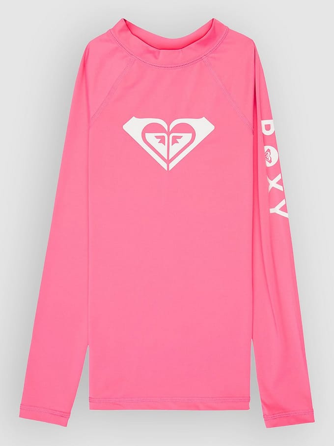 Roxy Ergwr03490 Whole Hearted Rash Guard Met Lange Mouwen Roze 12 Years Meisje