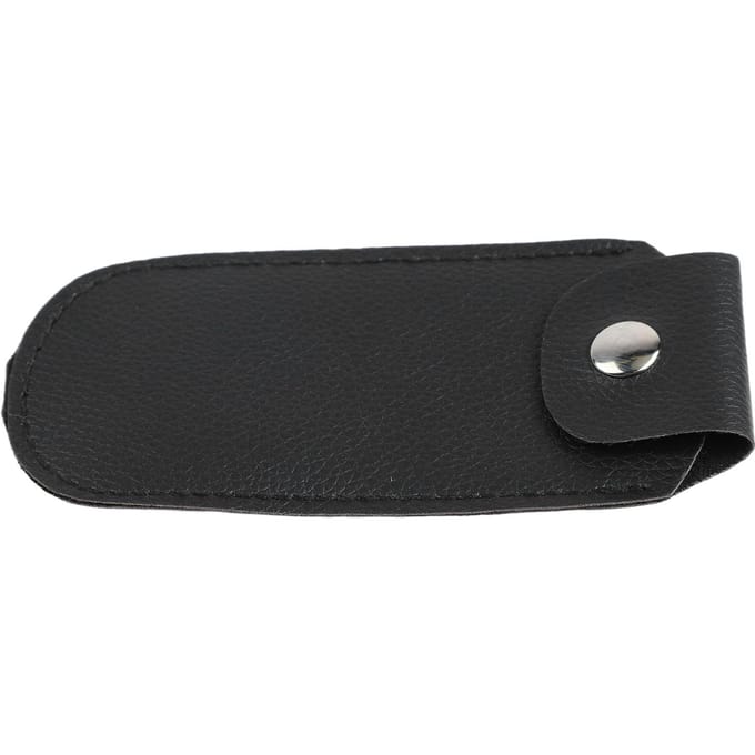 Mondharmonica Opbergtas Comfortabel Handgevoel PU Leer Mondharmonica Etui Container voor Reizen black