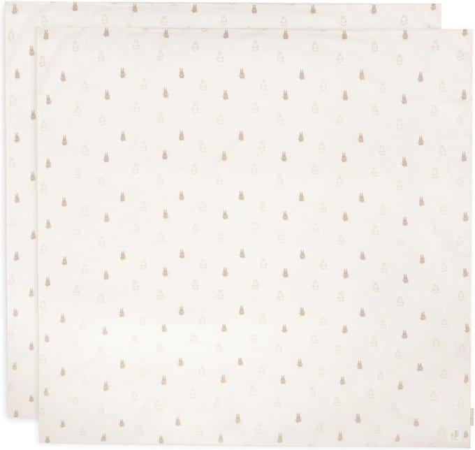 Jollein Hydrofiele Doek Large 115x115cm Happy Miffy Nougat (2pack)
