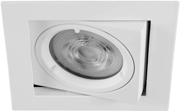 LED inbouwspot Marius -Vierkant Wit -Koel Wit -Dimbaar -4.9W -Philips LED