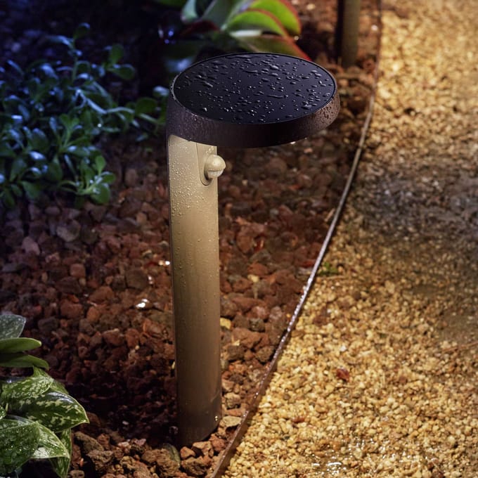 Philips Tyla sokkellamp - antraciet - met sensor - 9 W