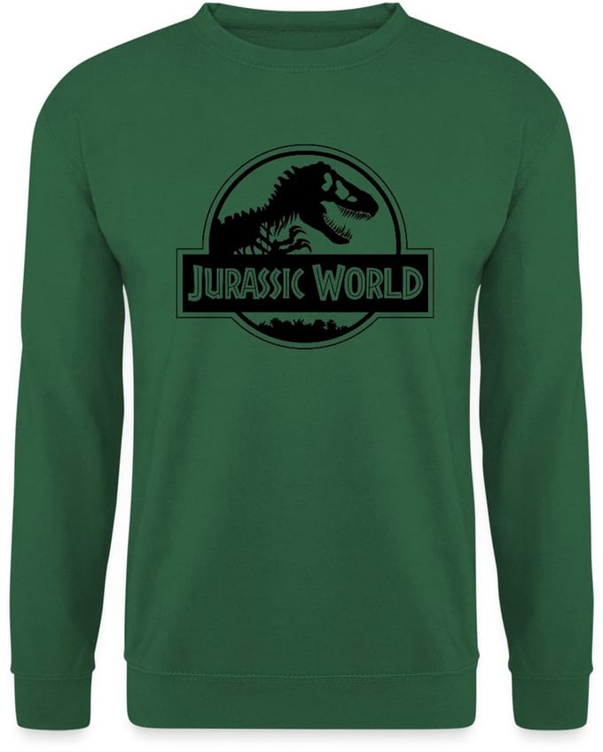 Jurassic World Klassiek Logo In Zwart Sweater Heren