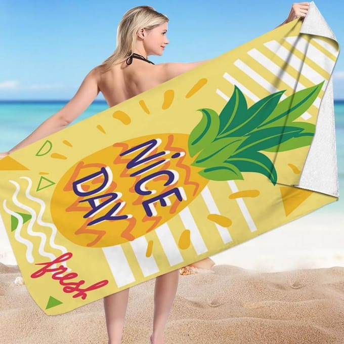 XL Sneldrogend strandlaken 150x70cm - SUMMER YUM