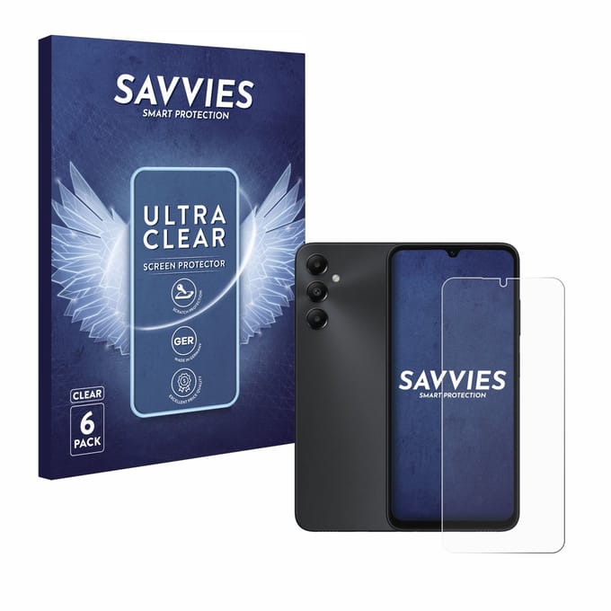 Savvies - Screenprotector voor Samsung Galaxy A05s - Folie Beschermfolie transparant 6 Stuks