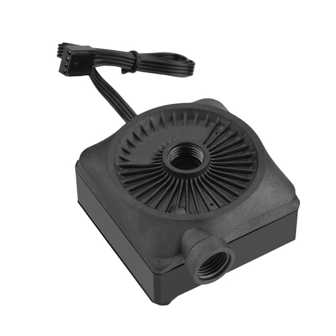 DC 12V Ultra stille CPU-pomp voor computerwaterkoelsysteem 500l h G14-draad gray