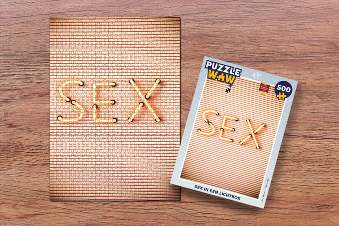 Puzzel Sex in een Lichtbox - Legpuzzel - Puzzel 500 stukjes