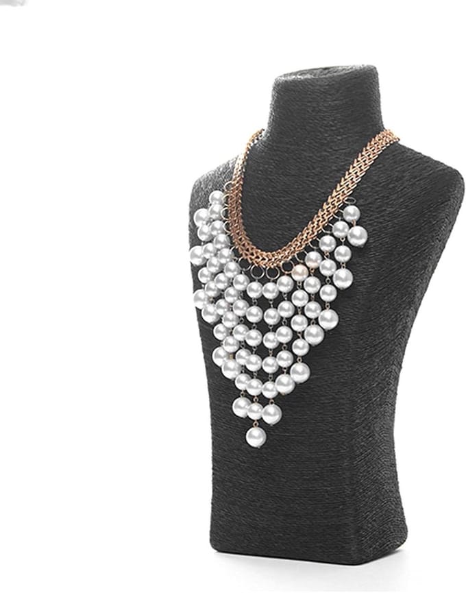 Sieraden Display Stand - Hanger Bust - Sieraden Presenteren - Stijlvol Ontwerp - 22 x 36 cm - Zwart