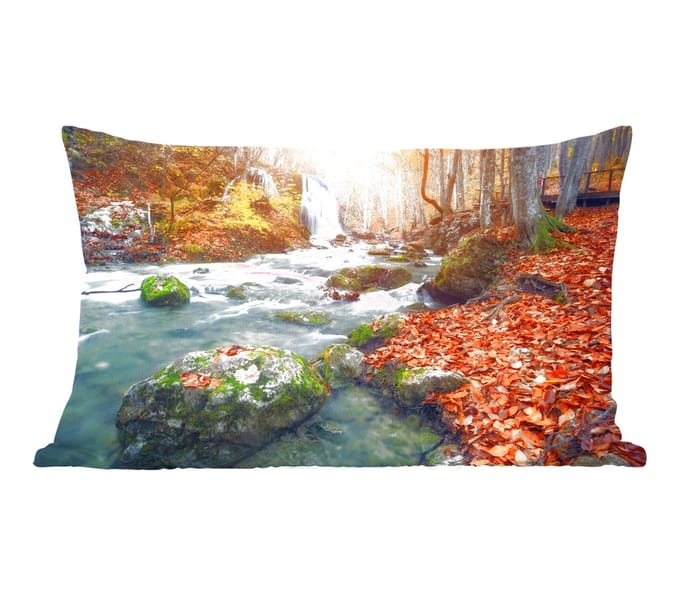 Sierkussens - Kussentjes Woonkamer - 60x40 cm - Natuur - Zon - Herfst